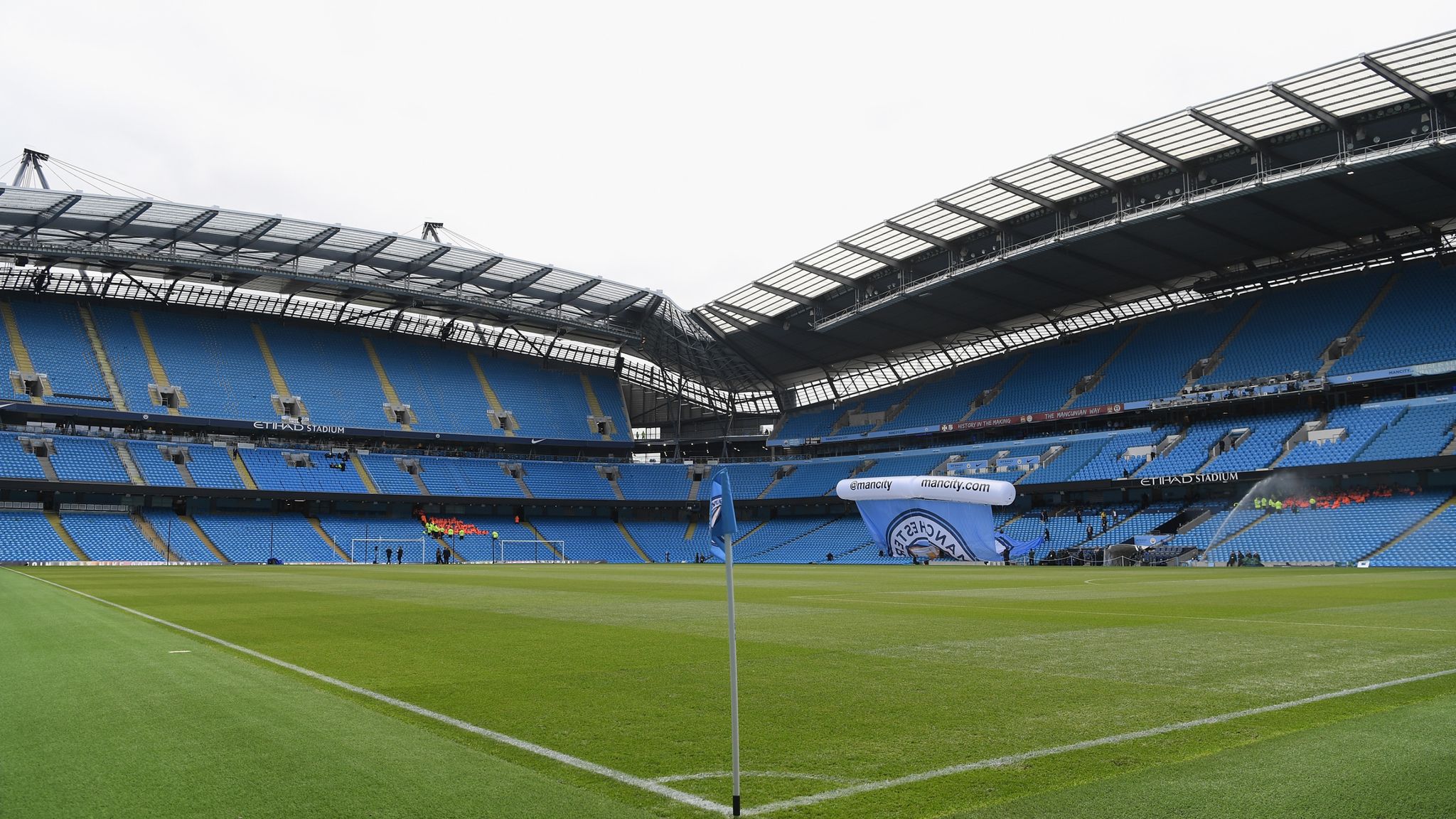 Manchester City to relay Etihad pitch during coronavirus suspension | Football News | Sky Sports