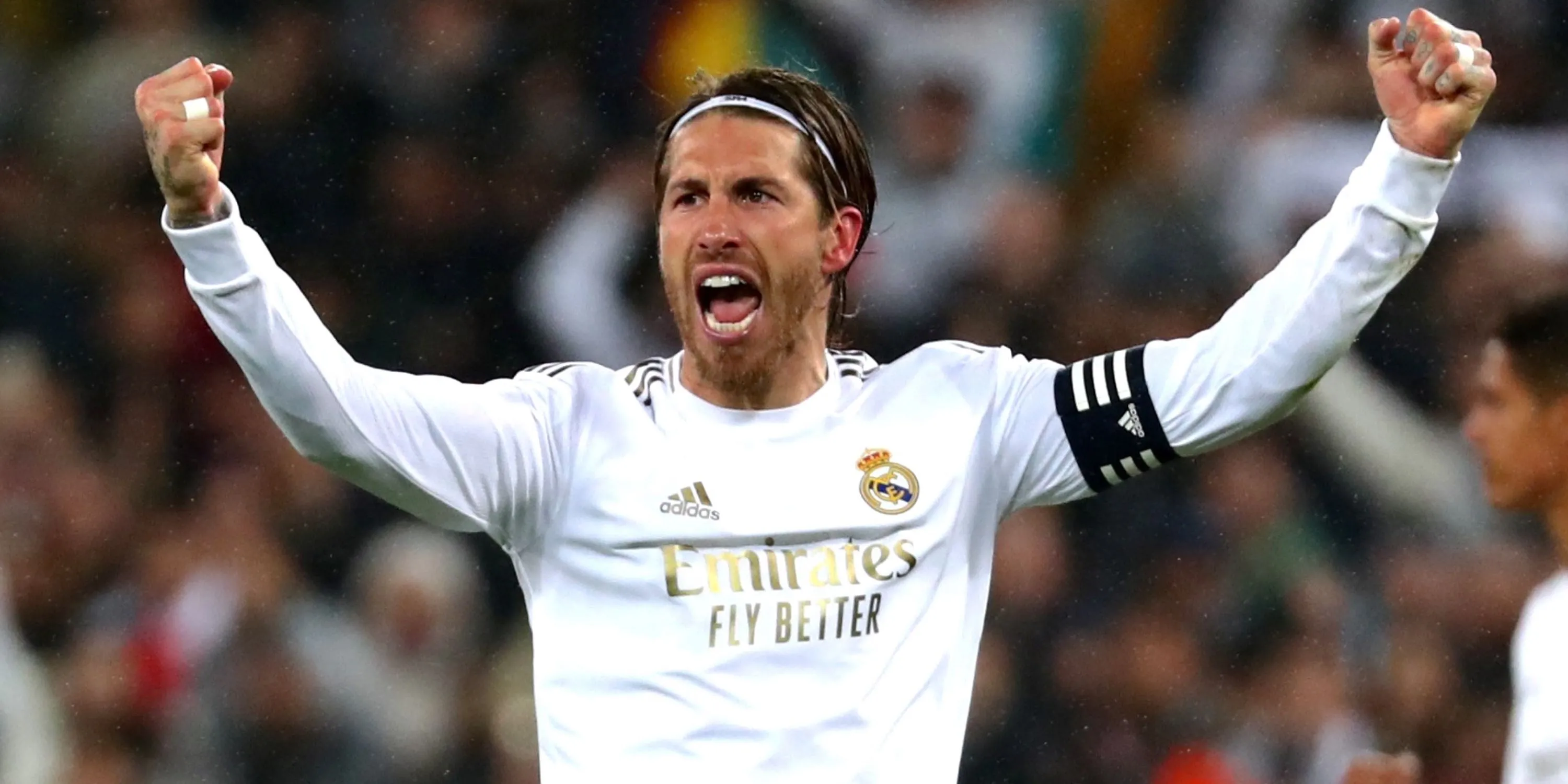 Đội trưởng Sergio Ramos ăn mừng cùng Real Madrid