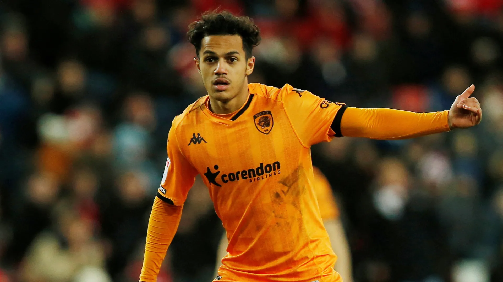 Fabio Carvalho trong màu áo Hull City, nơi anh thể hiện phong độ ấn tượng