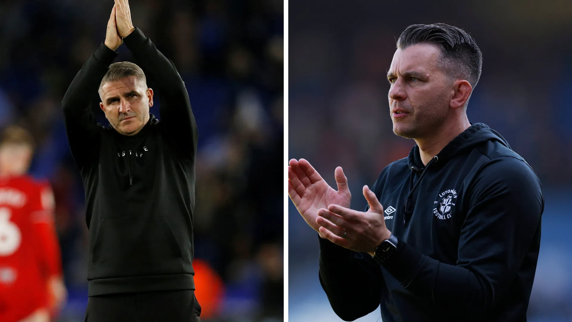 Hai huấn luyện viên Ryan Lowe và Matt Bloomfield trên sân cỏ