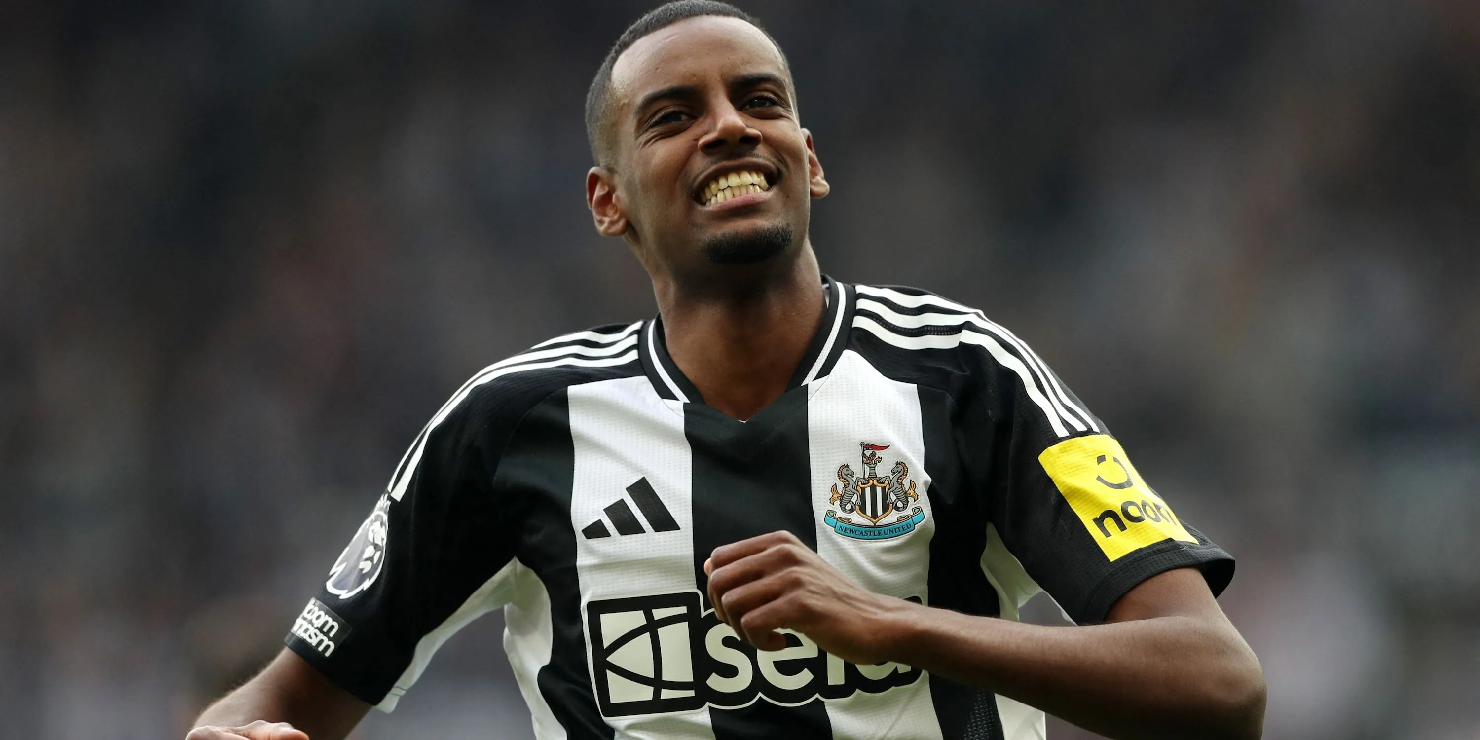 Tiền đạo Alexander Isak của Newcastle United ăn mừng bàn thắng cho đội nhà