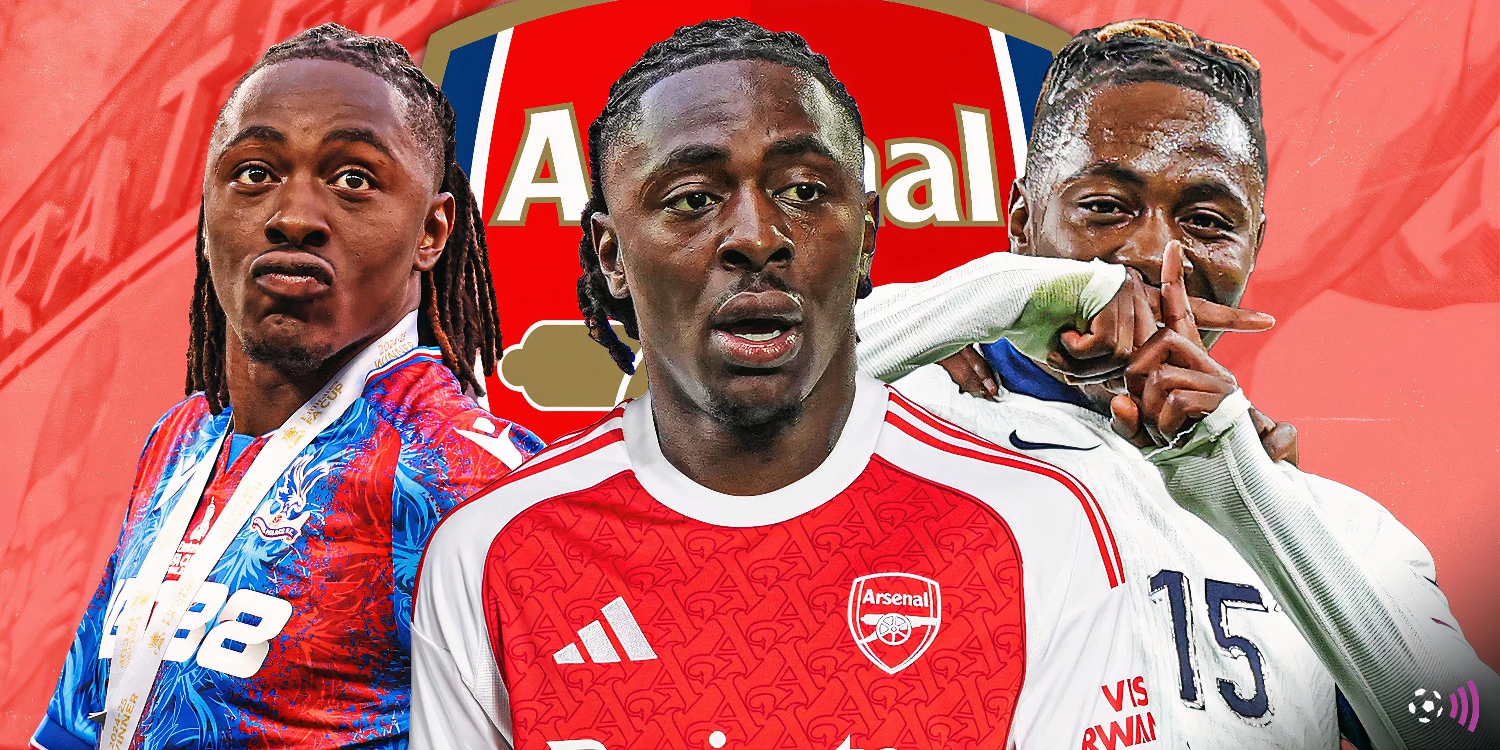 Eberechi Eze trong màu áo Crystal Palace, tiền vệ tấn công được liên kết với Arsenal