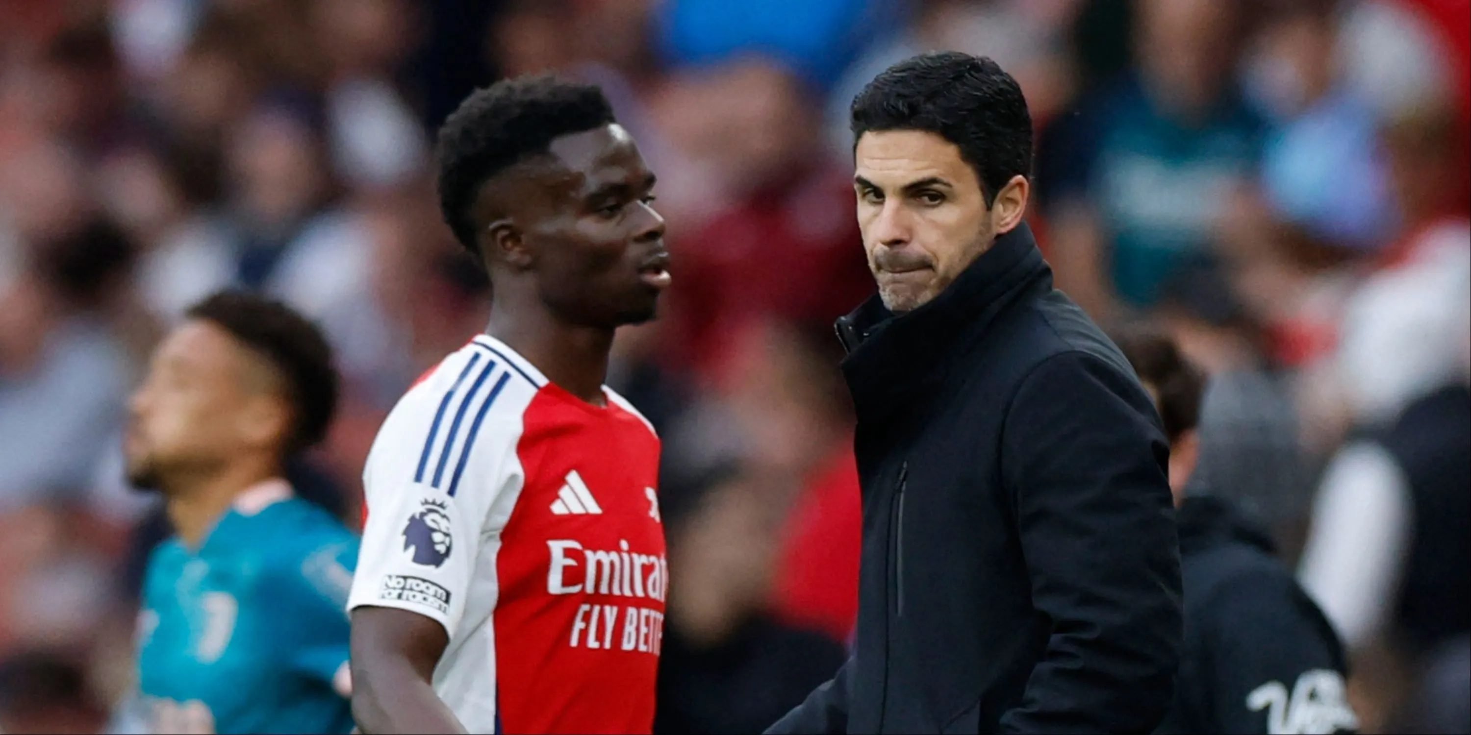 HLV Mikel Arteta và Bukayo Saka, hai nhân tố quan trọng trong chiến dịch bùng nổ của Arsenal