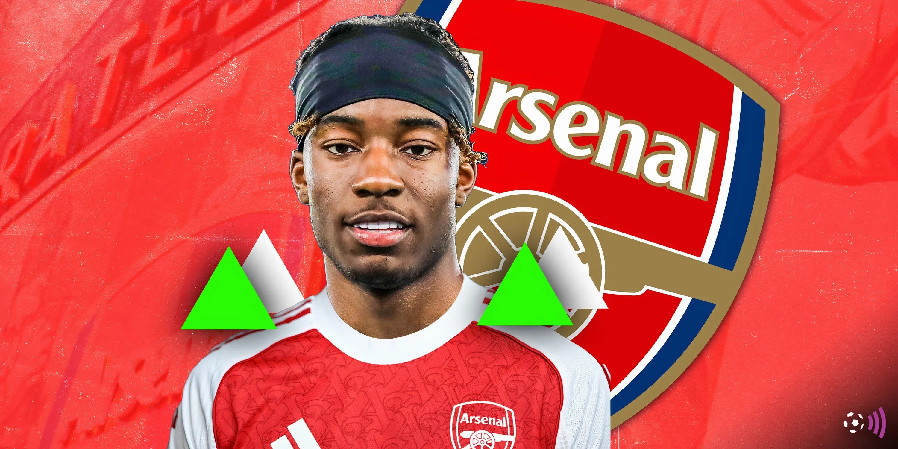 Noni Madueke trong màu áo Arsenal sau vụ chuyển nhượng từ Chelsea.