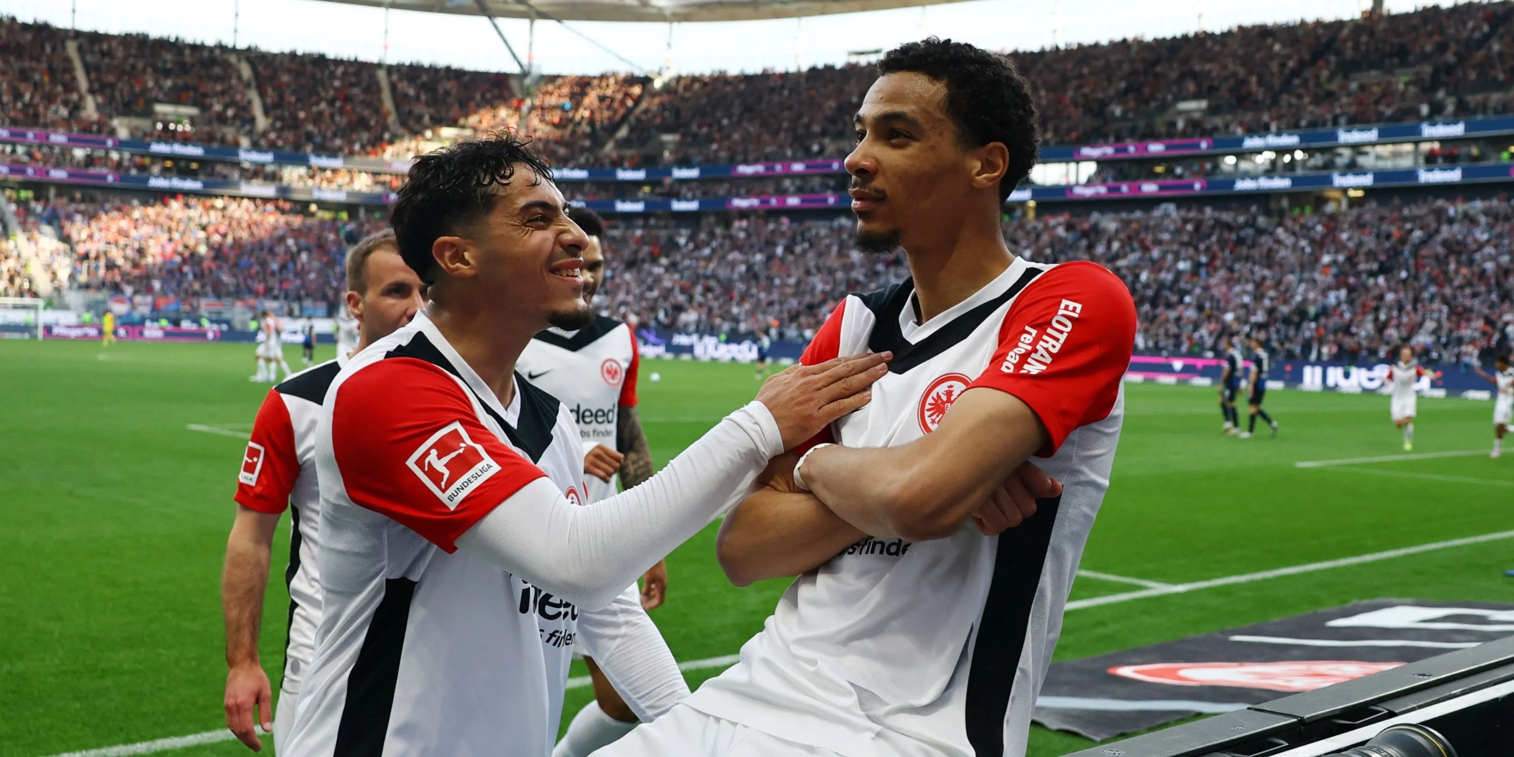 Tiền đạo Hugo Ekitiké trong màu áo Eintracht Frankfurt tại Bundesliga.