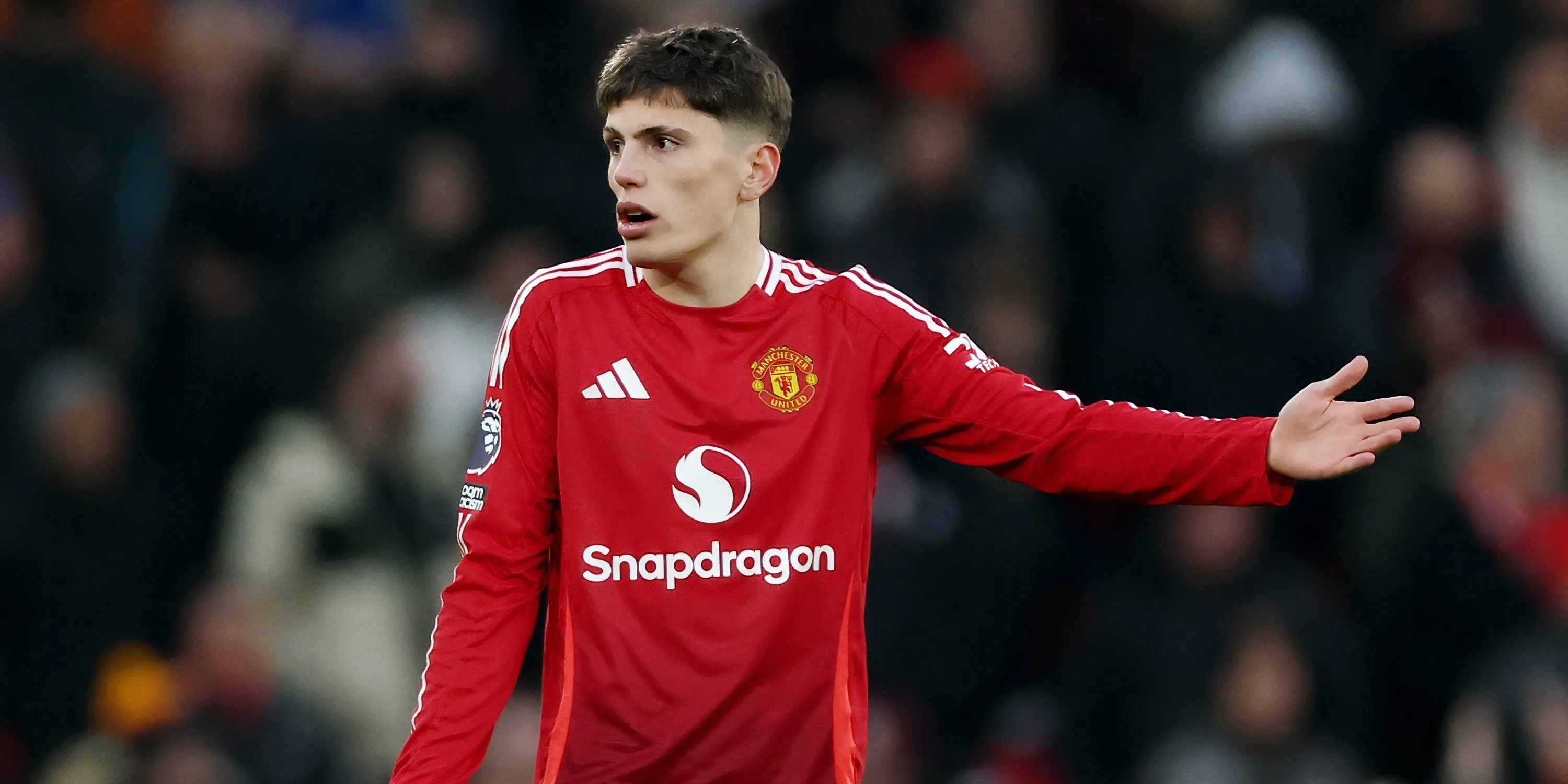 Tiền vệ Alejandro Garnacho trong màu áo Manchester United.