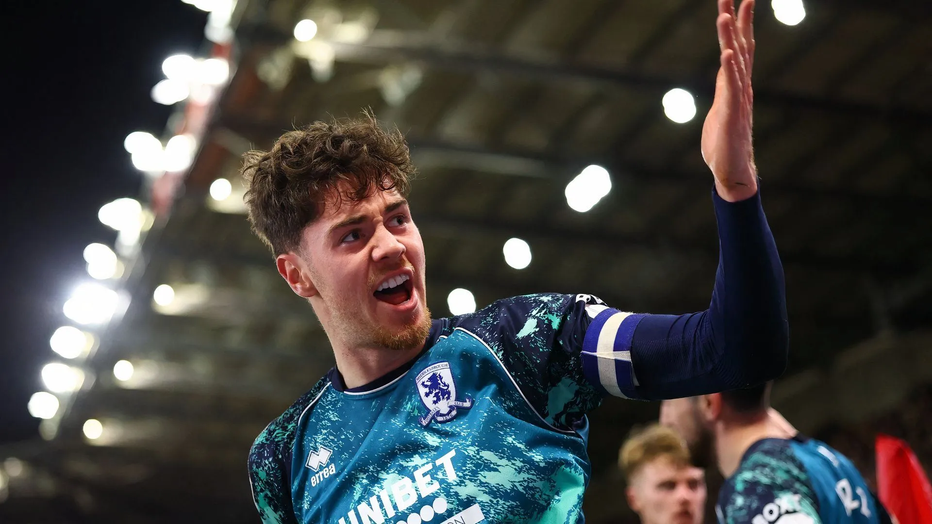 Hayden Hackney ăn mừng bàn thắng cho Middlesbrough