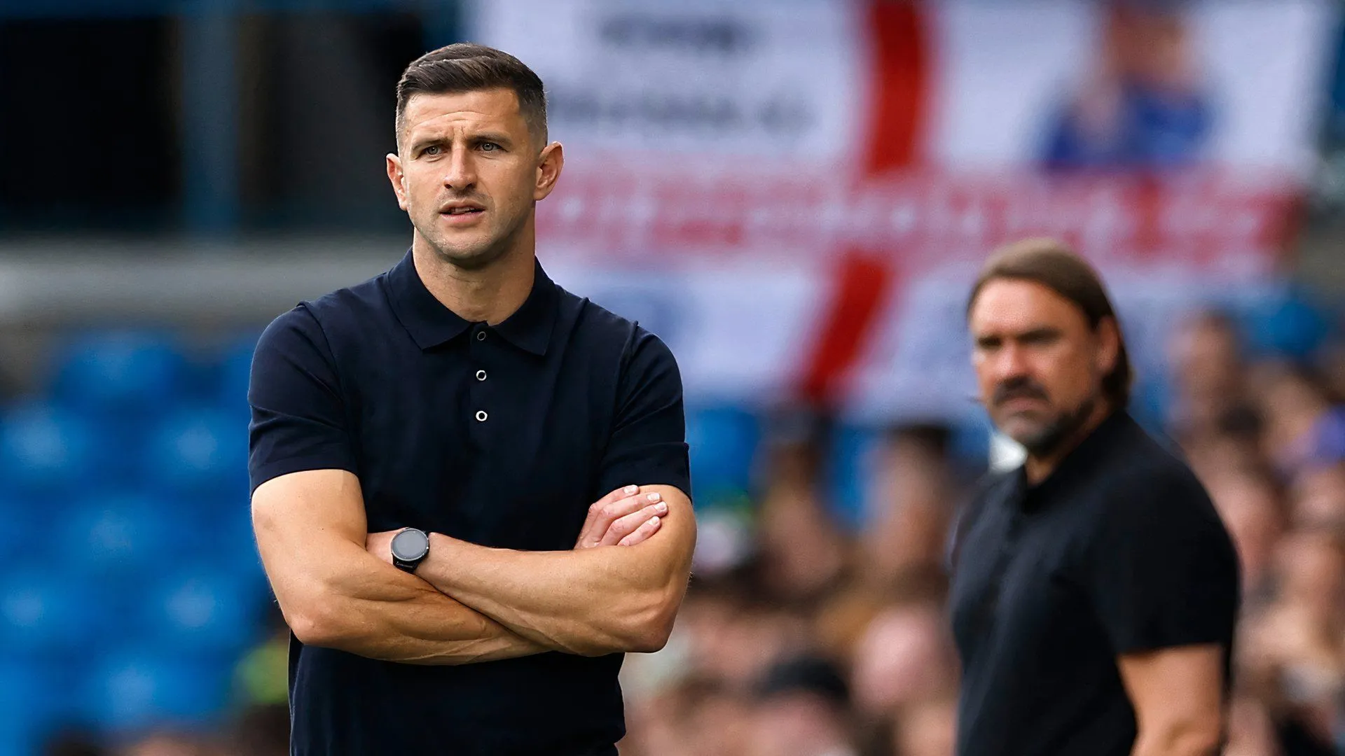 Huấn luyện viên John Mousinho của Portsmouth, người dẫn dắt đội bóng trong trận derby South Coast lịch sử tại Championship