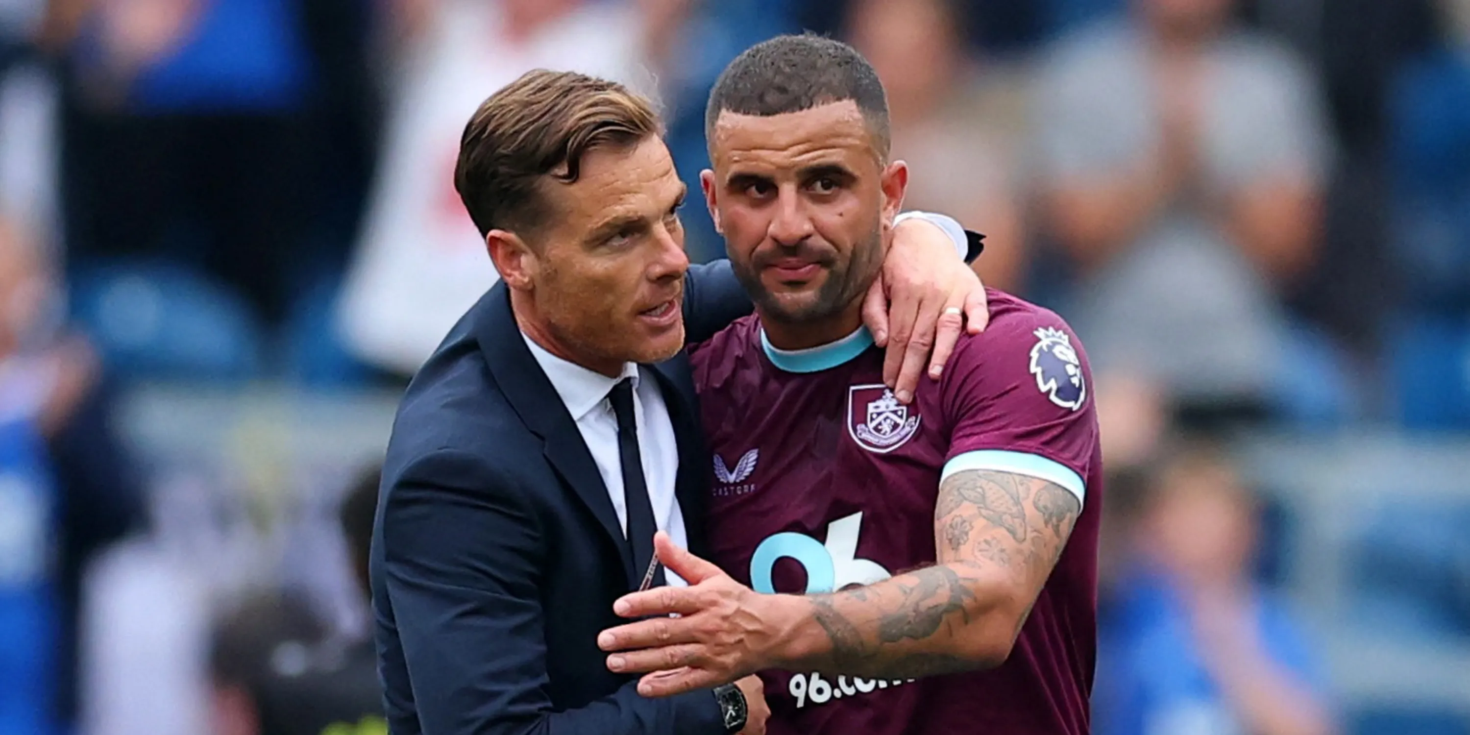 Scott Parker và Kyle Walker hình ảnh minh họa căng thẳng ở Burnley