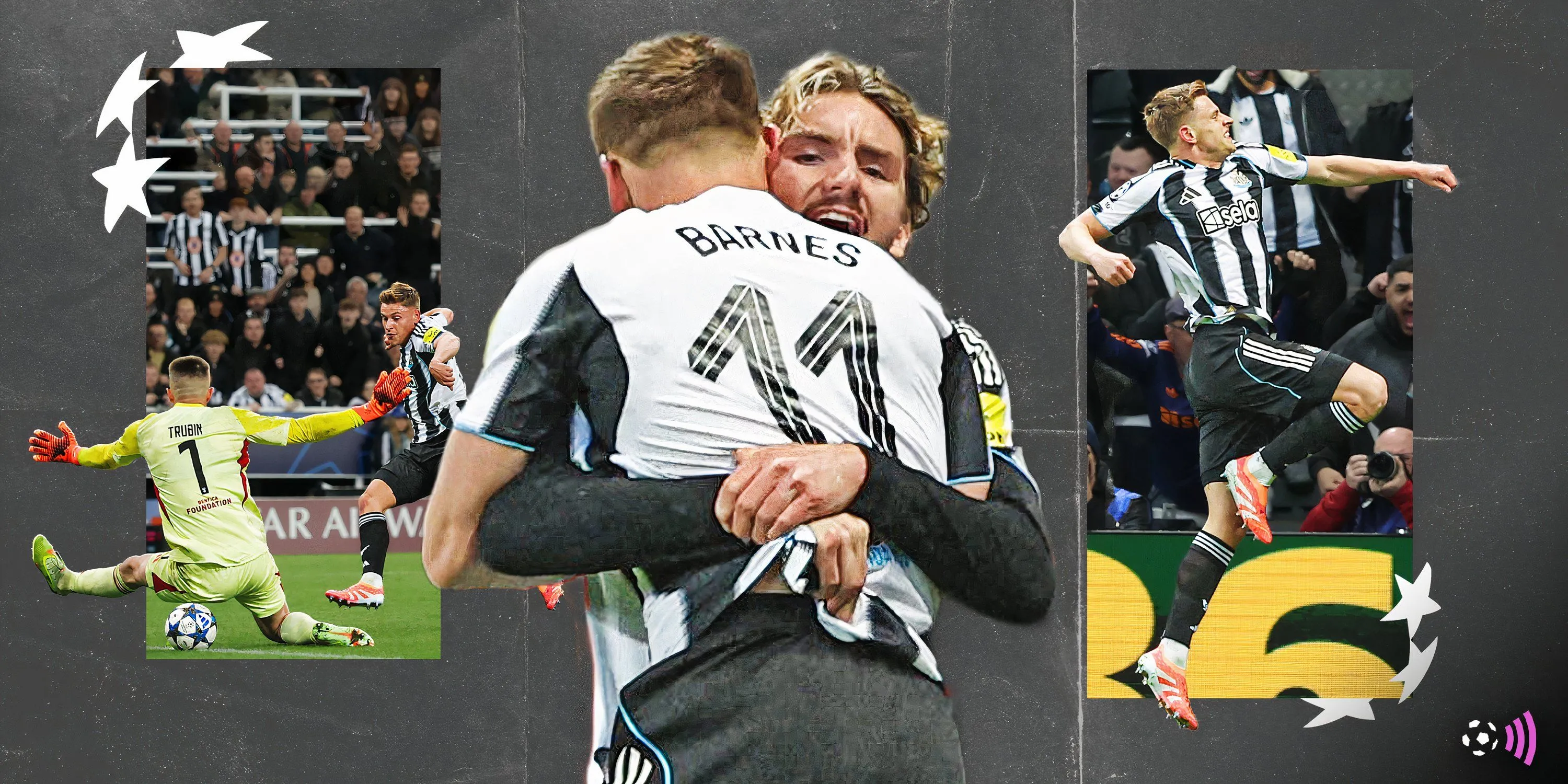 Harvey Barnes trong màu áo Newcastle
