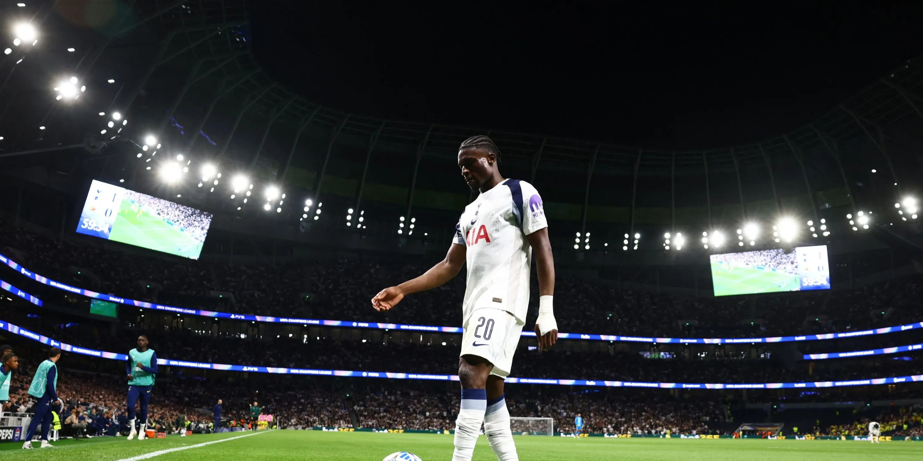 Mohammed Kudus trong trang phục Tottenham Hotspur tại Premier League